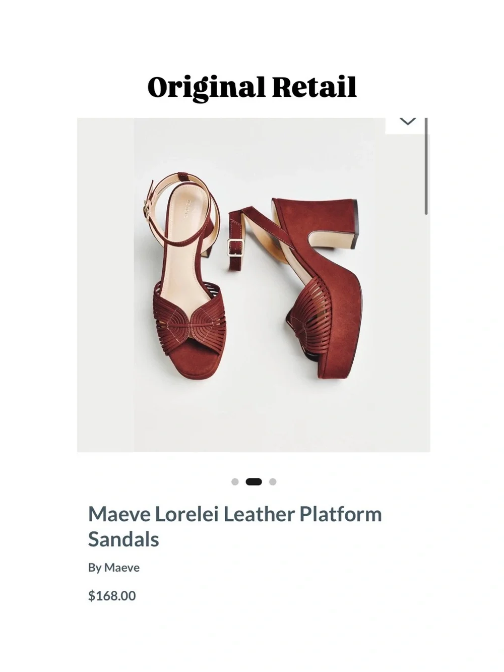 Maeve Dark Brown Suede Platform Block Heel Sandals